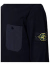 Men's Wappen Patch Pocket Cotton Knit Top Dark Navy - STONE ISLAND - BALAAN 5