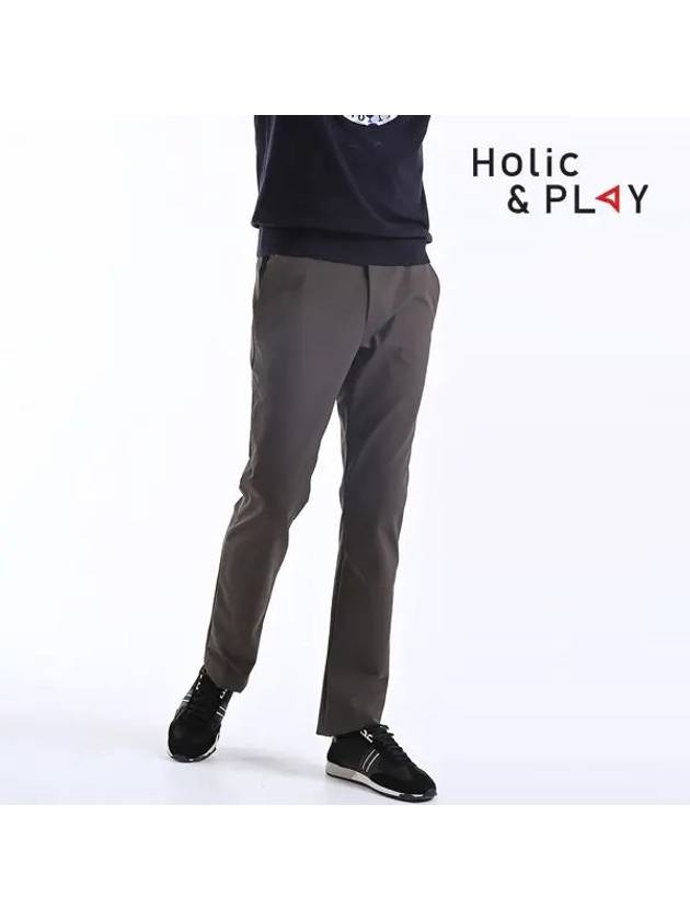 spandex white brushed golf pants-HB3MPT003RD - HOLIC&PLAY - BALAAN 4