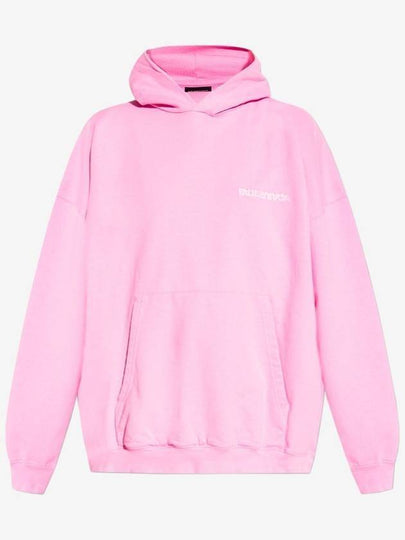 Logo Print Hoodie Pink - BALENCIAGA - BALAAN 2