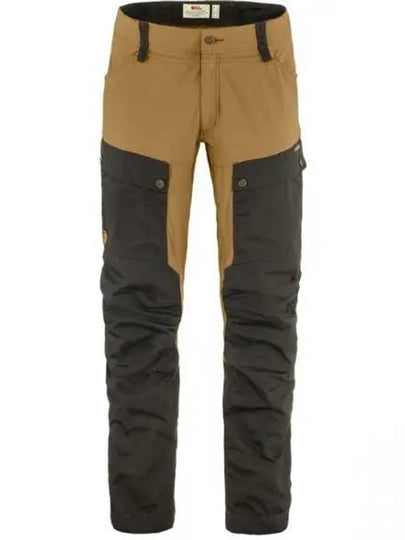 Men's Keb Trousers Dark Grey Buckwheat Brown - FJALL RAVEN - BALAAN 2