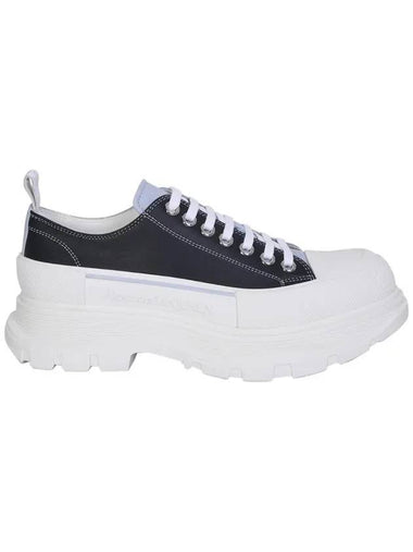 Tread Slick Lace-Up Low Top Sneakers Black - ALEXANDER MCQUEEN - BALAAN 1