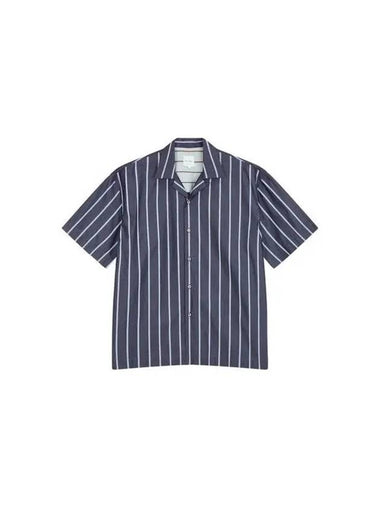 Striped pattern oversized shirt dark navy 271899 - PAUL SMITH - BALAAN 1