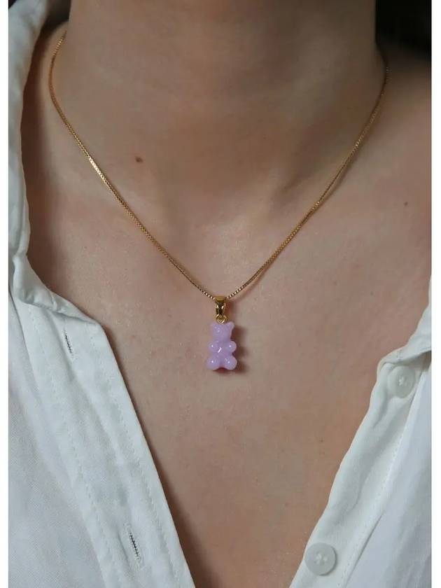 Bear Pendant Lavender NOSTALGIABEAR CLA LAVENDER - CRYSTAL HAZE - BALAAN 4