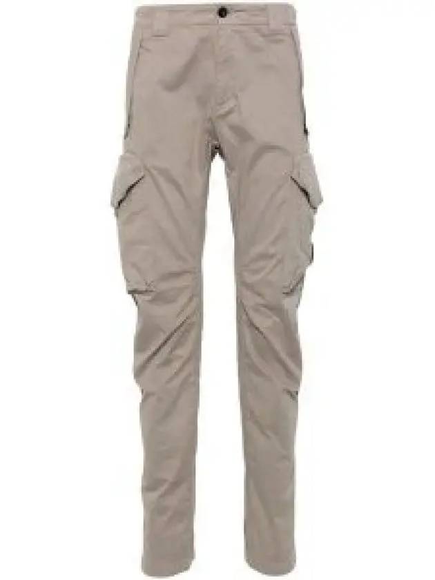 Stretch Sateen Ergonomic Lens Cargo Straight Pants Beige - CP COMPANY - BALAAN 2