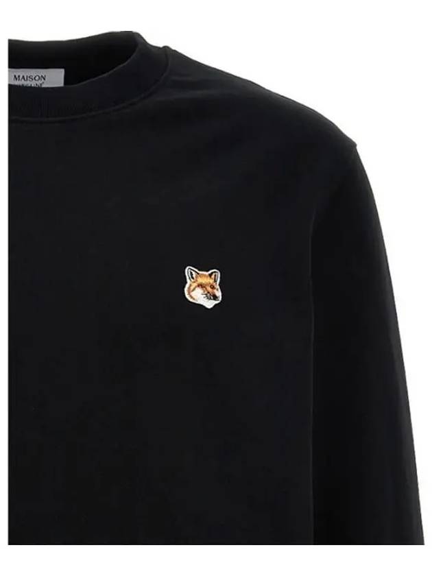 Fox Head Patch Regular Sweatshirt Black - MAISON KITSUNE - BALAAN 4