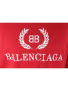 BB Laurel Logo Short Sleeve T Shirt Red M - BALENCIAGA - BALAAN 4