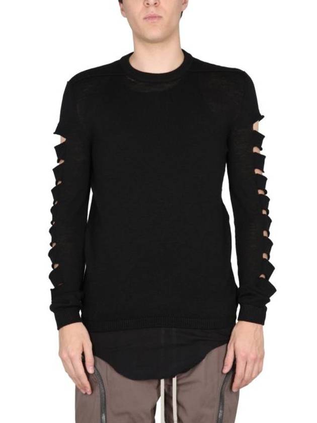 Sweater RU01C4644 KSPRT09 BLACK - RICK OWENS - BALAAN 1