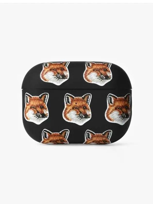 All Over Fox Head AirPods Pro 2 Case Black - MAISON KITSUNE - BALAAN 2