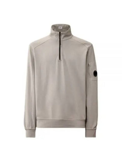 Light Fleece Half Zip-Up Sweatshirt Grey - CP COMPANY - BALAAN 2