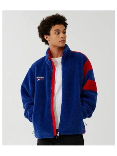 Union Jack Fleece Jacket Blue Red - REEBOK - BALAAN 1