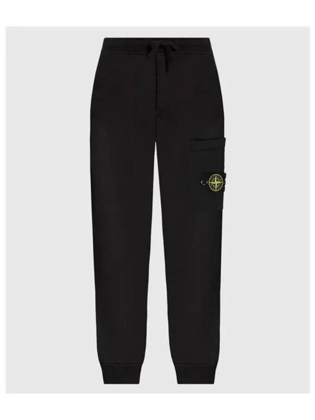 Wappen Patch Cargo Jogger Track Pants Black - STONE ISLAND - BALAAN 2