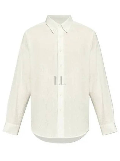 Logo Detail Long Sleeve Shirt White - GIVENCHY - BALAAN 2