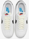 Women's Cortez Low Top Sneakers Black White - NIKE - BALAAN 5