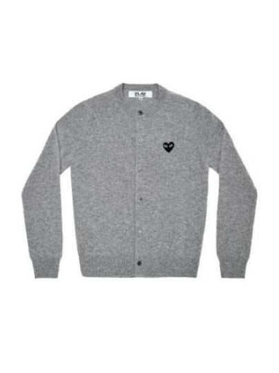 Heart Wappen Wool Cardigan Grey - COMME DES GARCONS - BALAAN 2