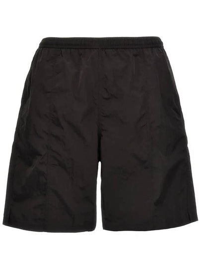 Logo Swim Shorts Black - AMI - BALAAN 2