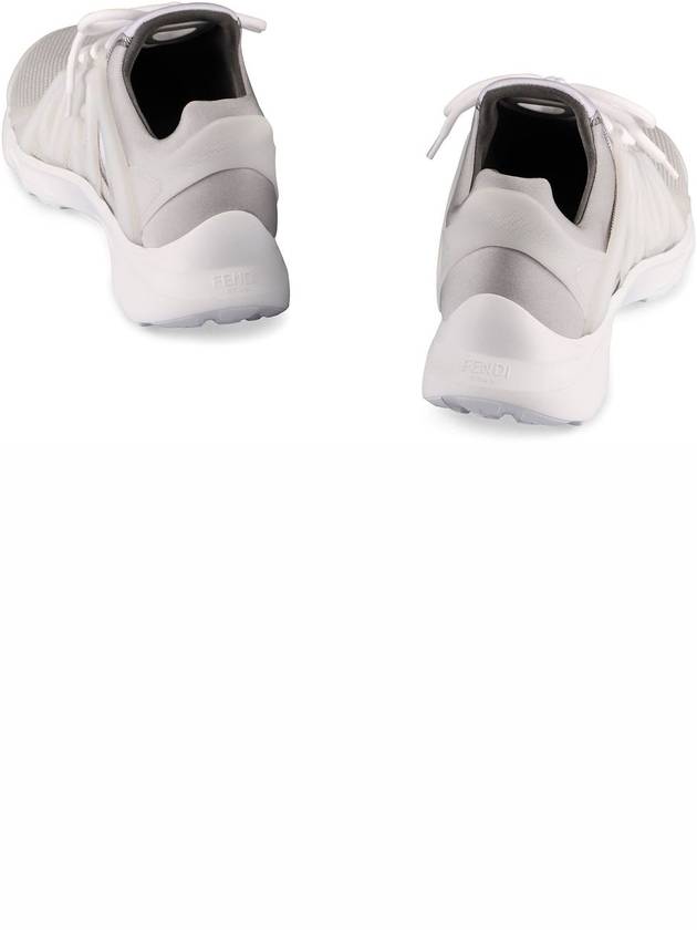 3D Rubber Logo Low Top Sneakers White - FENDI - BALAAN 5