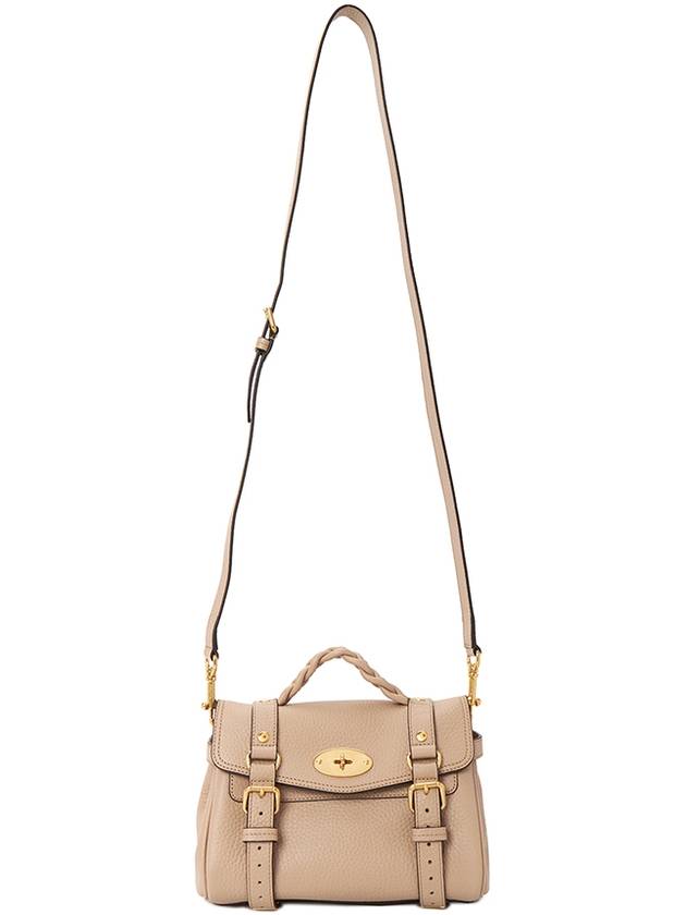 Alexa Heavy Grain Mini Tote Bag Beige - MULBERRY - BALAAN 8