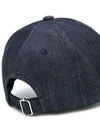 Charlie Embroidered Logo denim ball cap indigo - A.P.C. - BALAAN 5