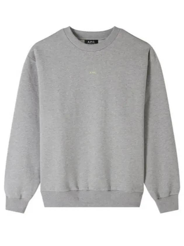 Boxy Micro Logo Sweatshirt Grey - A.P.C. - BALAAN 2