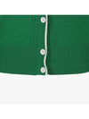 Drew Women s Jacquard Cardigan DF47KC06 GREEN - DRUH GOLF - BALAAN 6