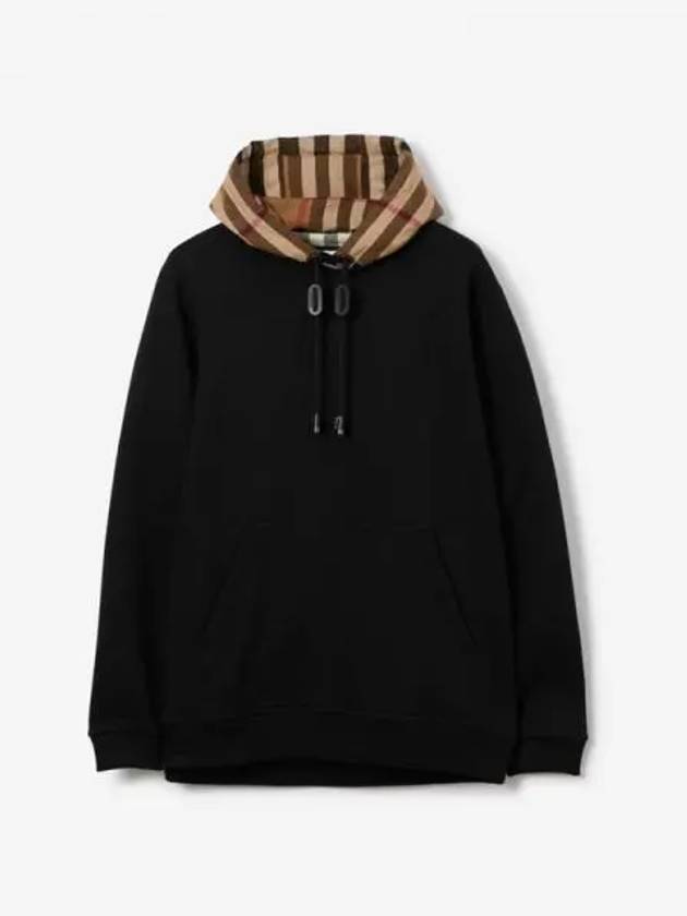 Men's Cotton Blend Hoodie Black - BURBERRY - BALAAN 2