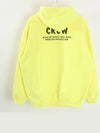 CREW Printing Hooded Top Yellow - BALENCIAGA - BALAAN.