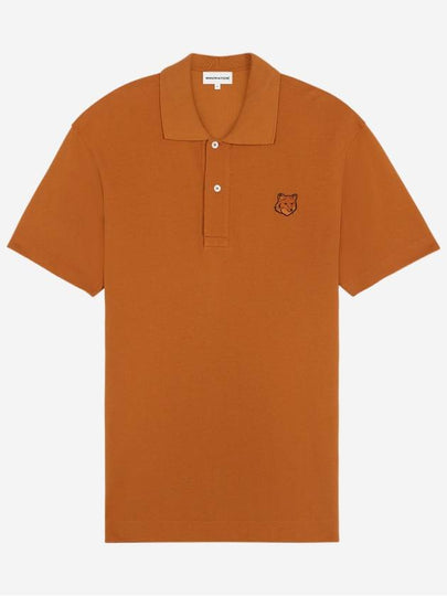 Bold Fox Head Patch Comfort Polo Shirt Orange - MAISON KITSUNE - BALAAN 2