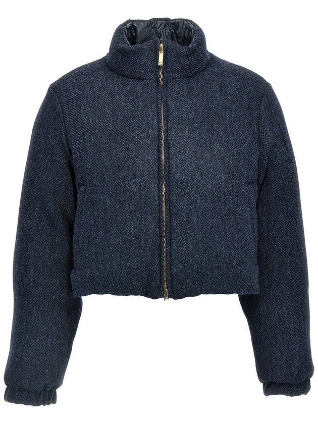 Thom Browne 'Herringbone Harris Tweed' Reversible Down Jacket - THOM BROWNE - BALAAN 1