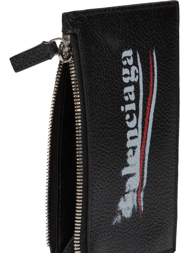 Wave Logo Card Wallet Black - BALENCIAGA - BALAAN 6