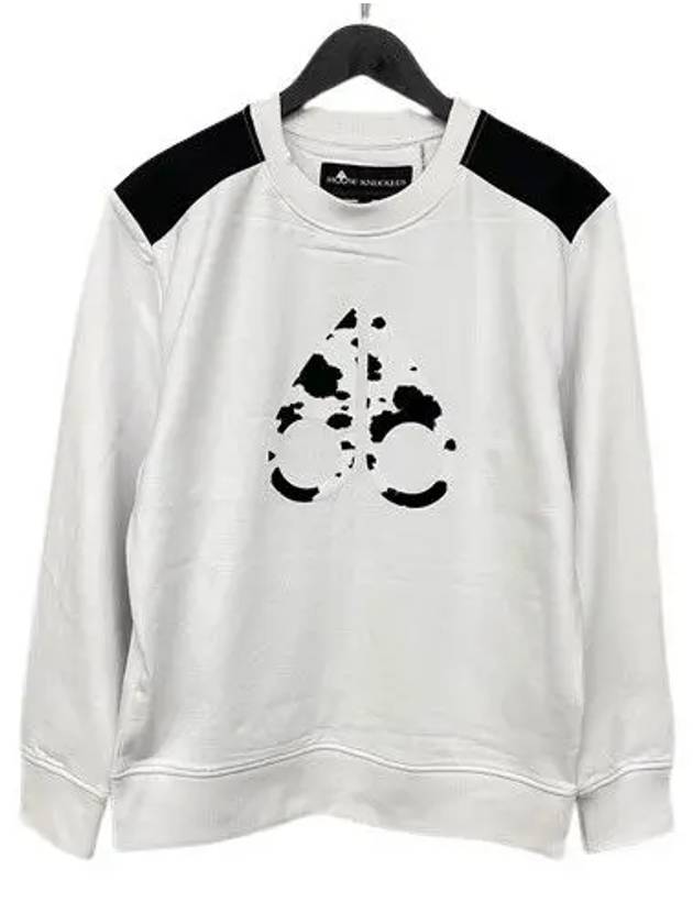Logo Print Sweatshirt White - MOOSE KNUCKLES - BALAAN 2