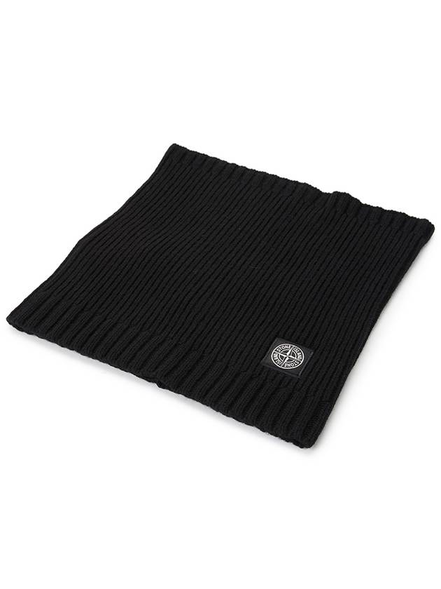 Kids 90461 Logo Patch Scarf Black - STONE ISLAND - BALAAN 4