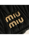 Matelasse Logo Nappa Leather Half Wallet Black - MIU MIU - BALAAN 6