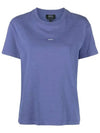 Jade Logo Women's T-Shirt Short Sleeve Violet - A.P.C. - BALAAN 3