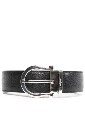 Ferragamo Gancini double sided belt 67 0130 0752686 - SALVATORE FERRAGAMO - BALAAN 1