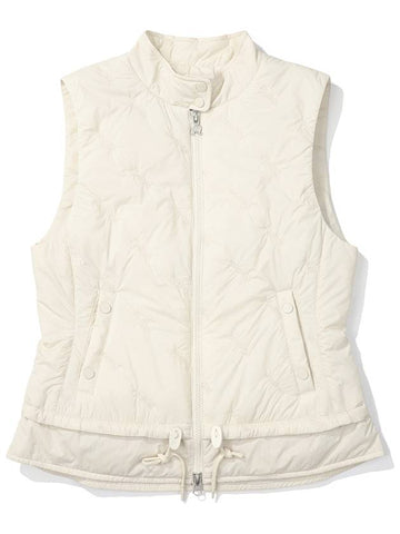 Malbon embroidered padded vest CREAM WOMAN - MALBON GOLF - BALAAN 1