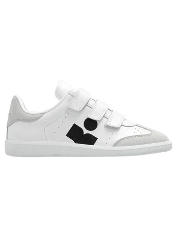 Beth Logo Leather Low Top Sneakers White - ISABEL MARANT - BALAAN 1