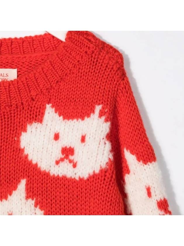 Kids Cat Pattern Intrasia Knit F21084 038XX - THE ANIMALS OBSERVATORY - BALAAN 4