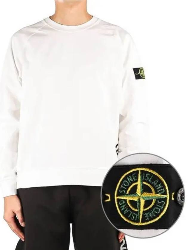 Waffen Patch Crewneck Sweatshirt White - STONE ISLAND - BALAAN 2