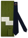 Tiger Tie Dark Navy - GUCCI - BALAAN 10