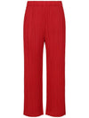 Thicker Bottoms 1 Wide Pants Red - ISSEY MIYAKE - BALAAN 2