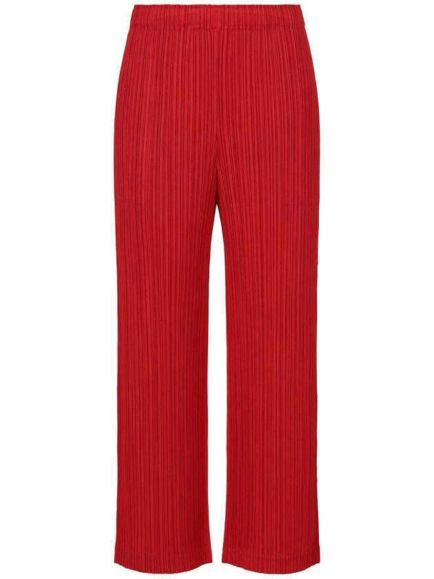 Thicker Bottoms 1 Wide Pants Red - ISSEY MIYAKE - BALAAN 2