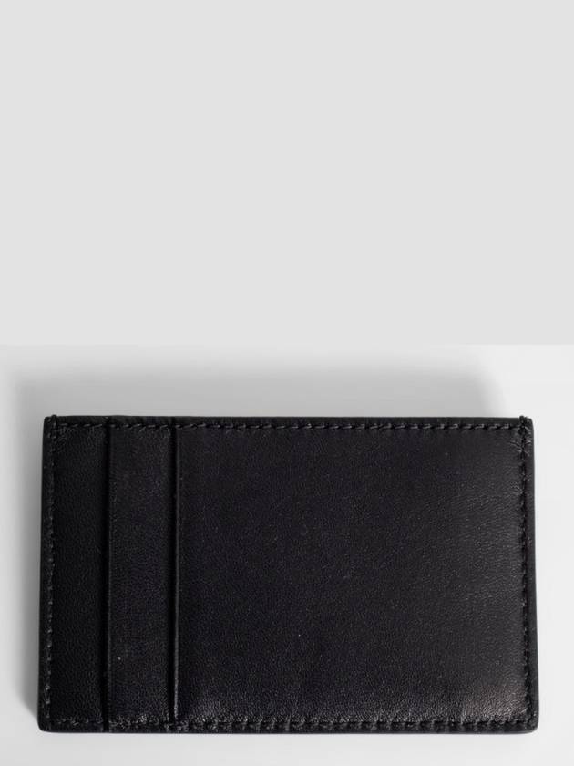 Logo Stud Card Wallet Black - ALEXANDER MCQUEEN - BALAAN.