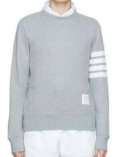 Concealed tricolor grosgrain trim for bar logo sweatshirt - THOM BROWNE - BALAAN 1