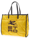 Logo Quilted Padded Shoulder Bag Yellow - ETRO - BALAAN 4