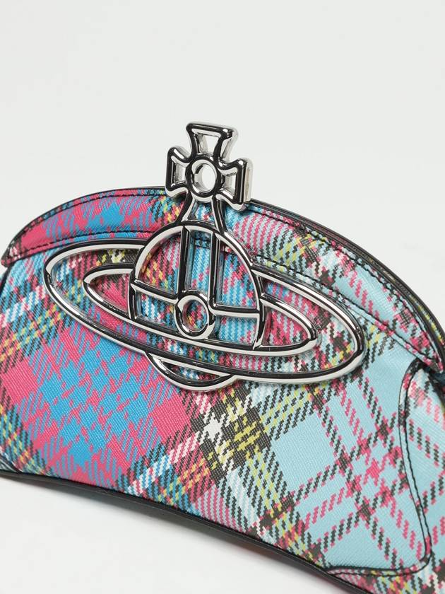 Clutch Amber Vivienne Westwood in pelle vegana con motivo tartan - VIVIENNE WESTWOOD - BALAAN 3