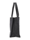 Embroidered Logo Canvas Tote Bag Black - GANNI - BALAAN 3