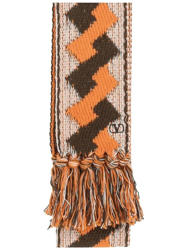 Valentino Garavani Scarfs Ivory - VALENTINO - BALAAN 3