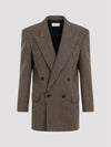 Jacket 798010 Y2H82 9364 BEIGE NOIR MARRONE - SAINT LAURENT - BALAAN 1