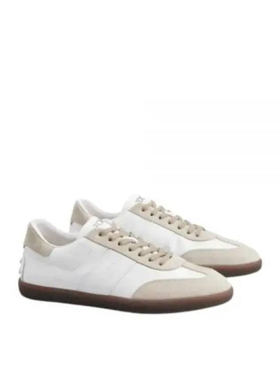 Tabs Smooth Leather Low Top Sneakers White - TOD'S - BALAAN 2