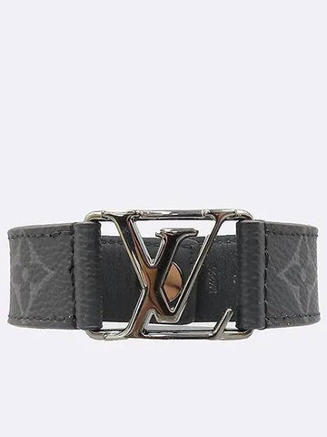 M6295 Silver logo embellished eclipse bracelet - LOUIS VUITTON - BALAAN 1